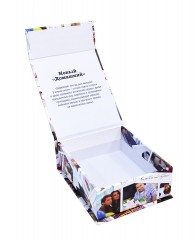 Кашированная коробка с клапаном на магните