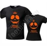 Парные футболки King / Queen Halloween