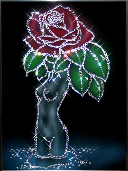 Картина с кристаллами Swarovski Девушка