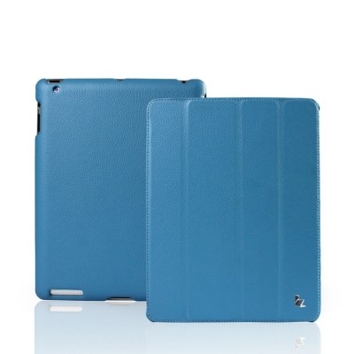 Кожаный чехол Jison Smart case blue