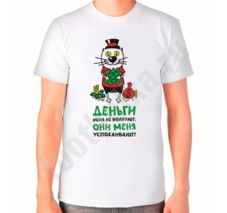 Футболка Деньги меня не волнуют..