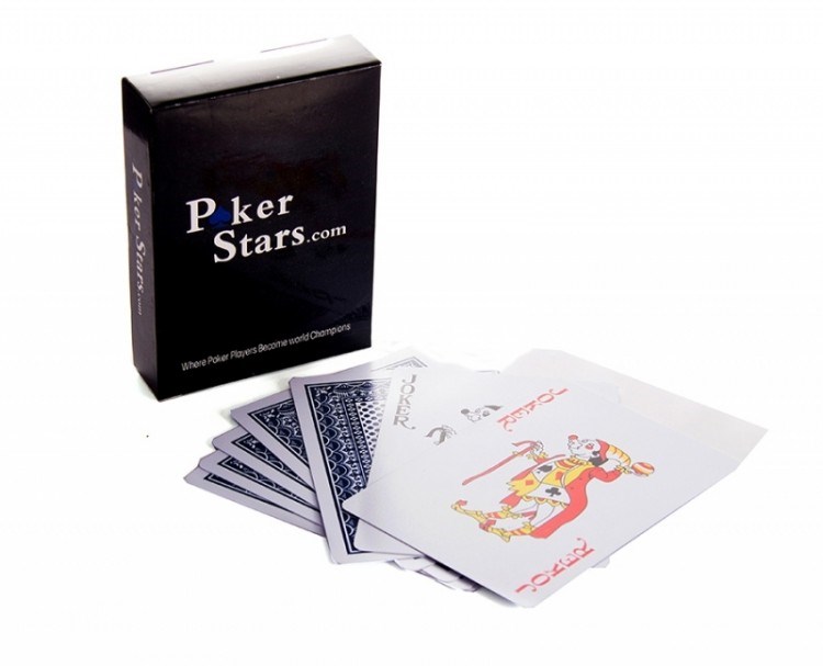 Карты для игры в покер Poker Stars blue and red