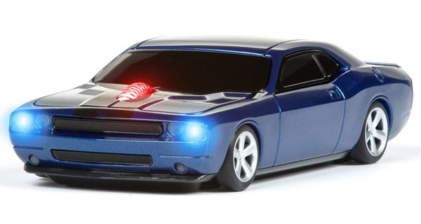 Компьютерная мышь в виде RoadMice Dodge Challenger Blue