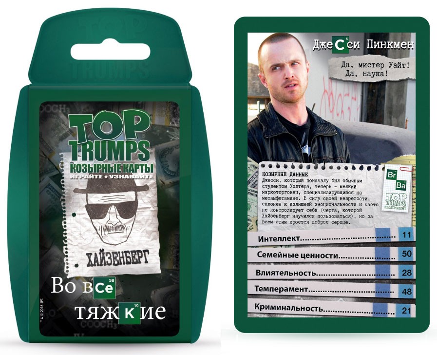 Настольная игра Top Trumps «Во все тяжкие»