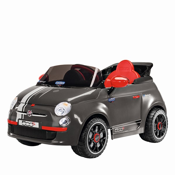 Детский электромобиль Fiat 500 S Grey R/C
