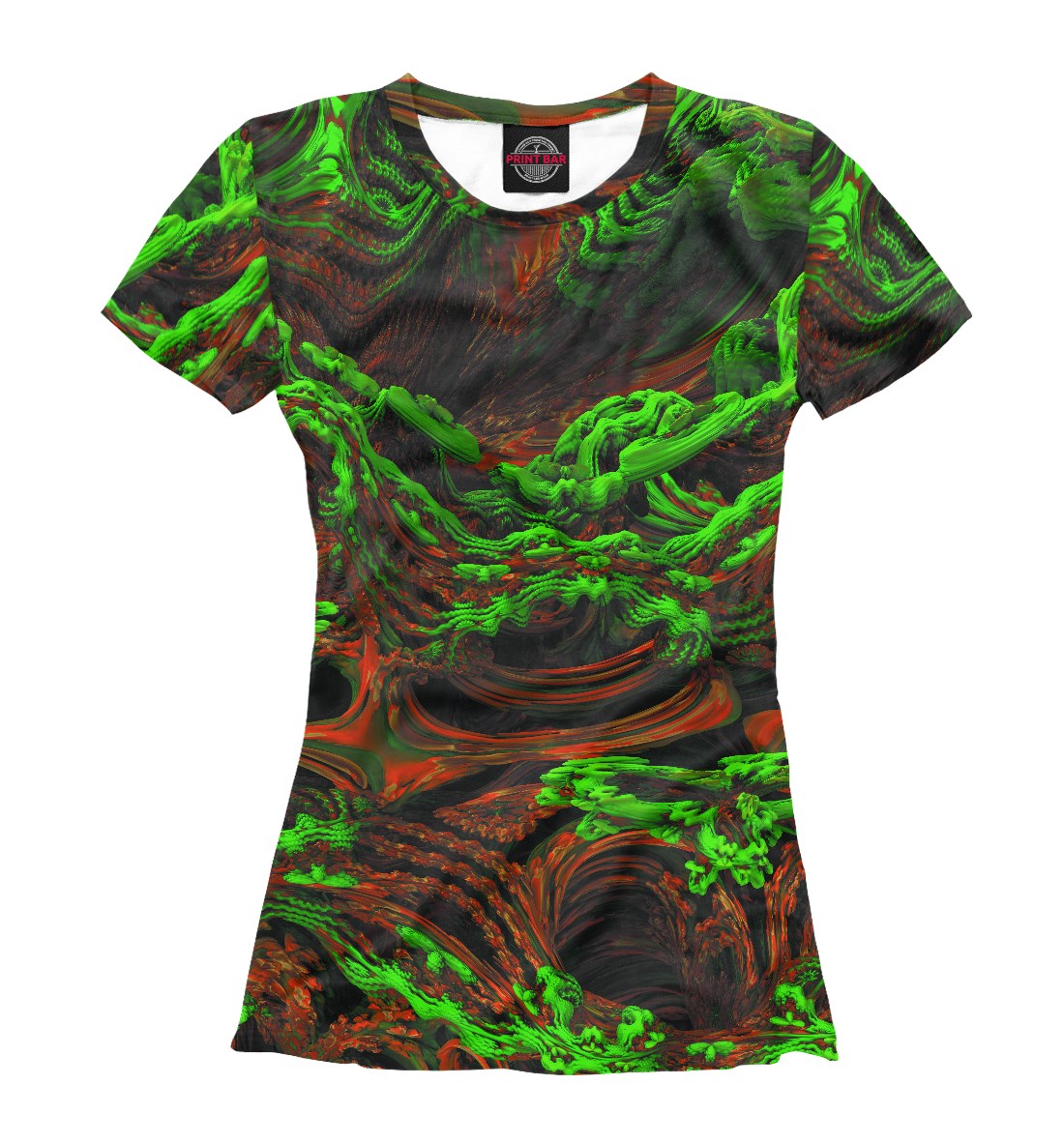 Женская футболка Fractal Ayahuasca Jungle