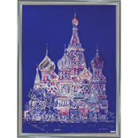 Картина swarovski «Храм Василия Блаженного» (max)