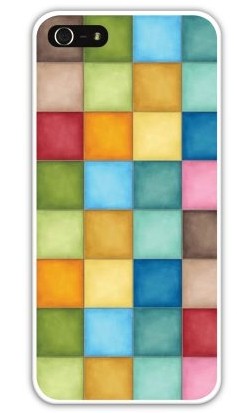 Чехол-накладка для iphone 5/5S, разноцветные квадраты
