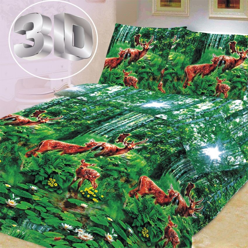 Комплект постельного белья Русский лес, 3D эффект