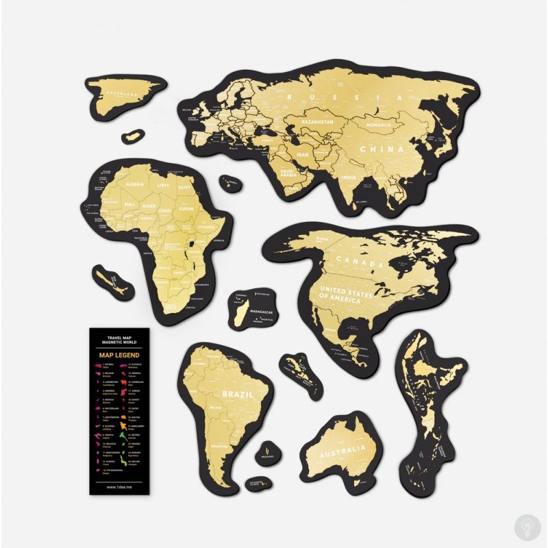 Скретч-карта Travel Map Magnetic World
