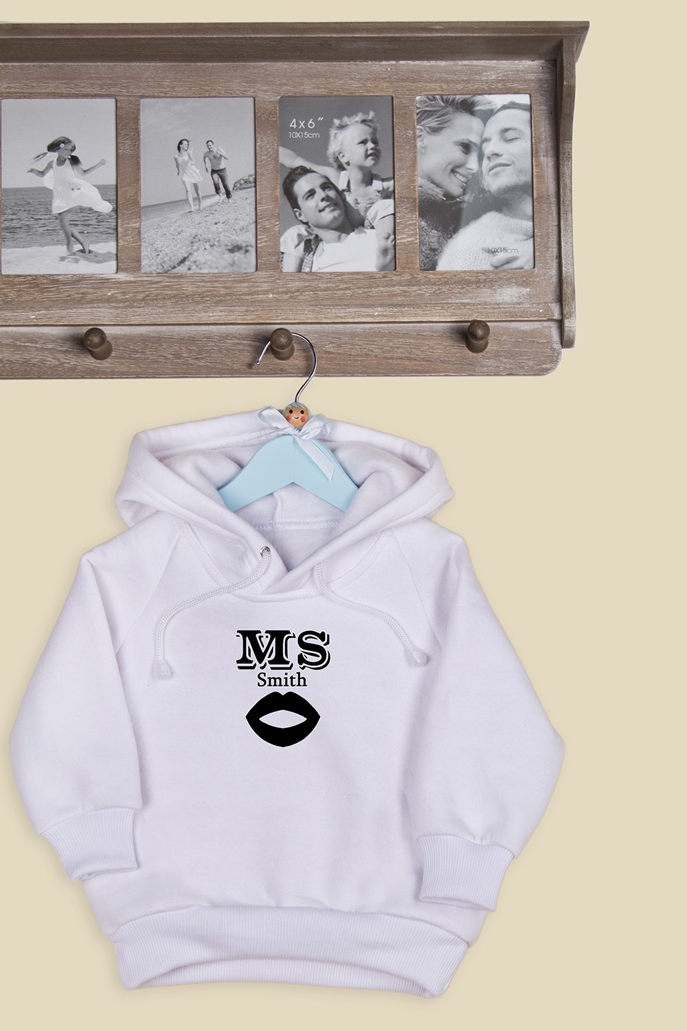 Детская толстовка с вашим текстом Mr & Mrs Smith