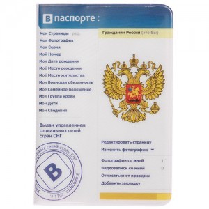 Обложка для паспорта «В сети»