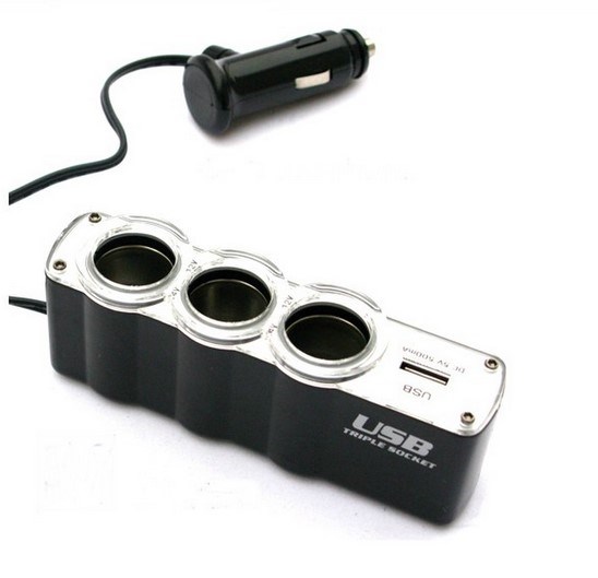 Разветвитель прикуривателя с USB WF-0120