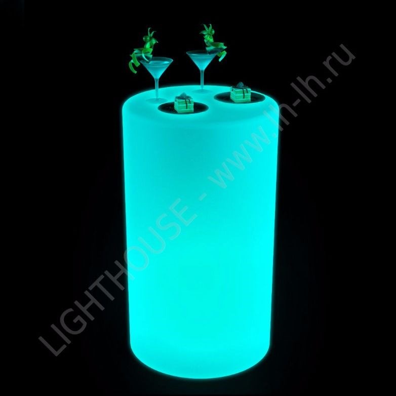 Светящийся LED цилиндр Barisan 750 RGB Accum