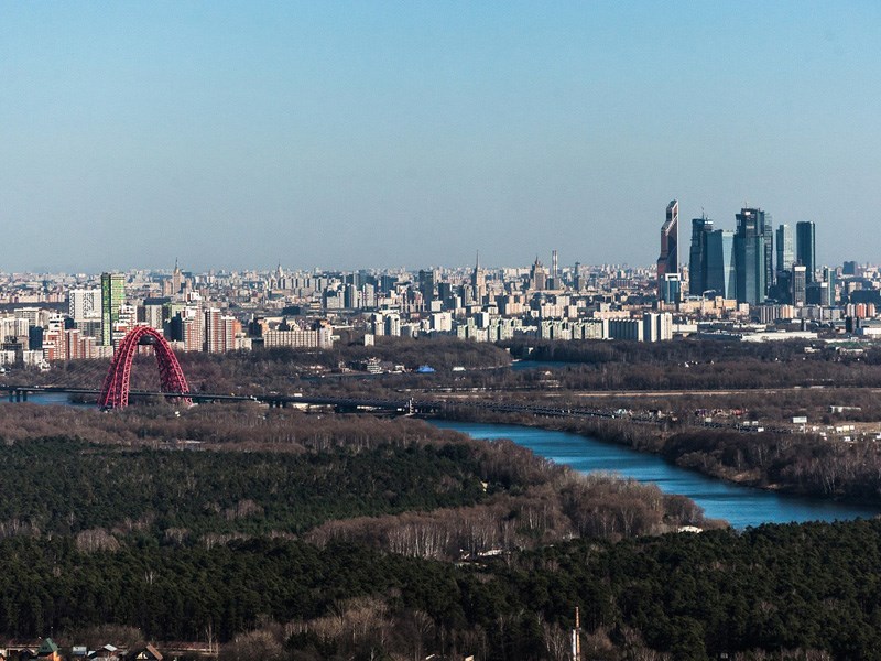 Полет вокруг Москвы на вертолете