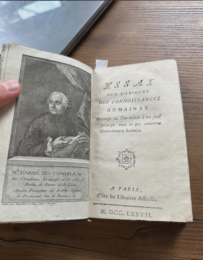 1777 Происхождение человеческих знаний (отец фр. философии)