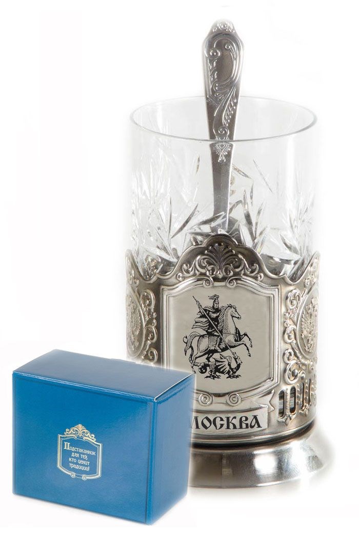 Подстаканник никелированный Святой Георгий (в коробке)