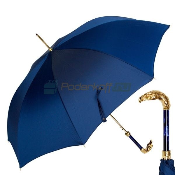 Зонт Трость Pasotti Eagle Gold Oxford Blu