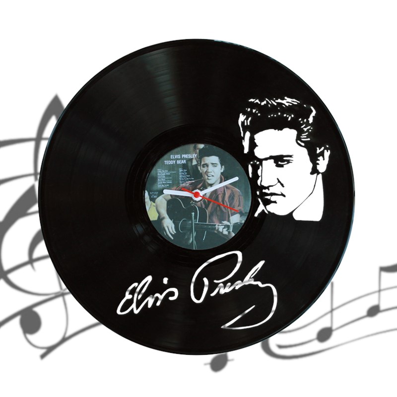 Настенные часы Пластинка Elvis Presley
