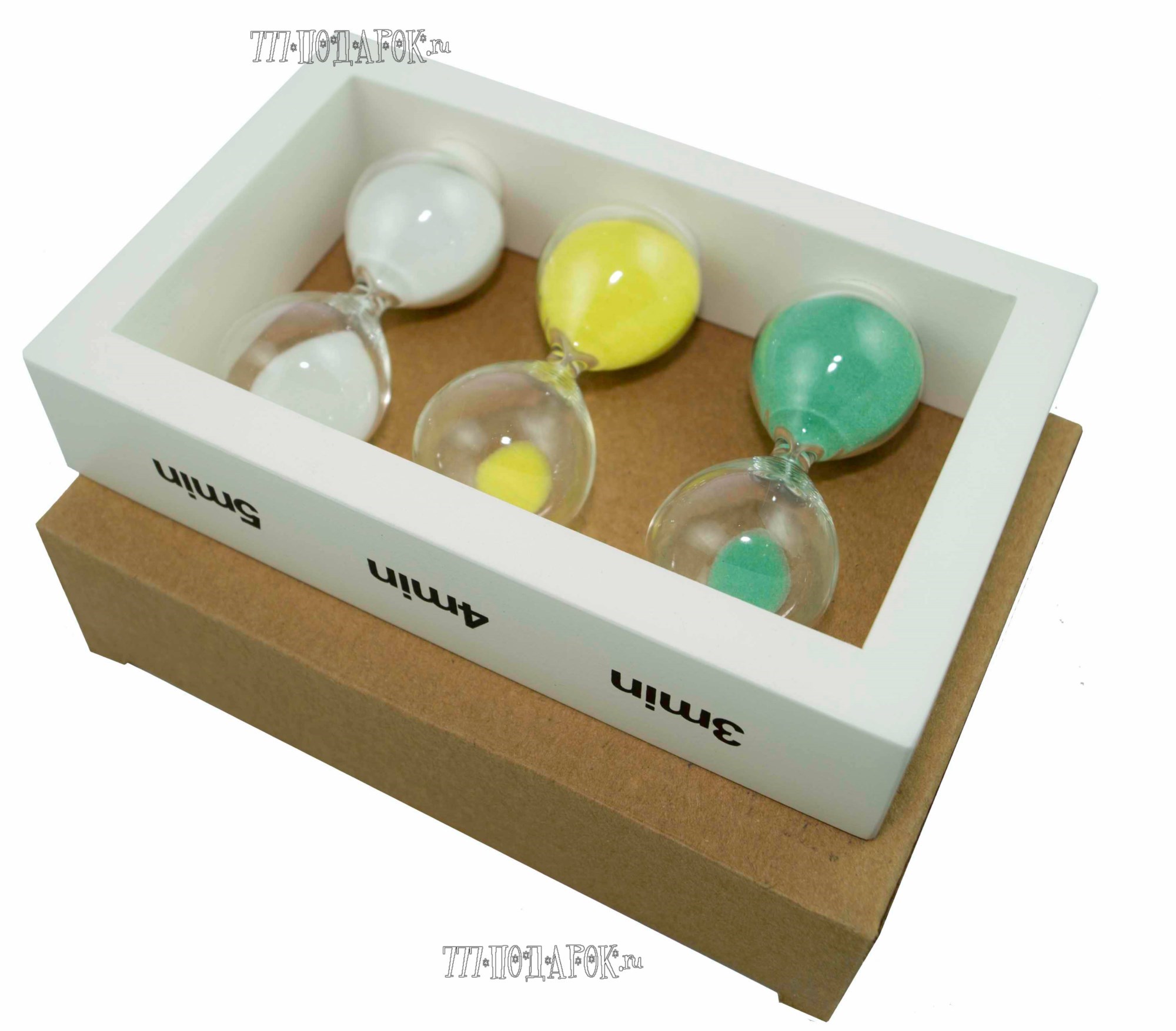 Песочные часы на 3\4\5 минут White
