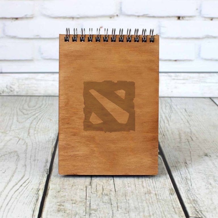 Деревянный блокнот Dota