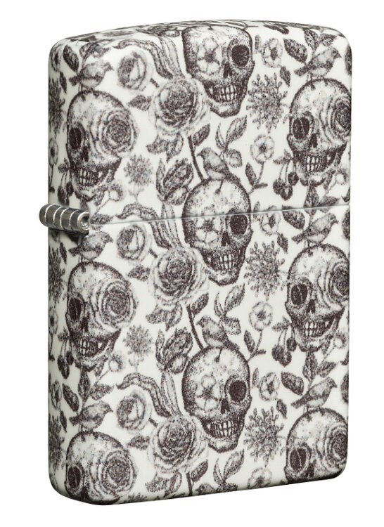 Зажигалка Zippo Skeleton Glow 49458, светящаяся в темноте