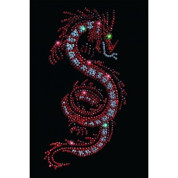 Картина Swarovski Огненный дракон