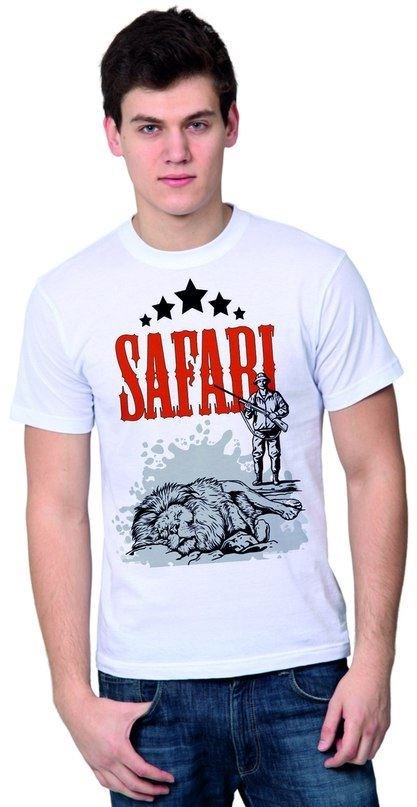 Футболка мужская Safari. Лев