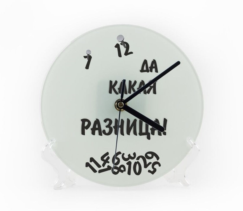 Настенные стеклянные часы Какая разница
