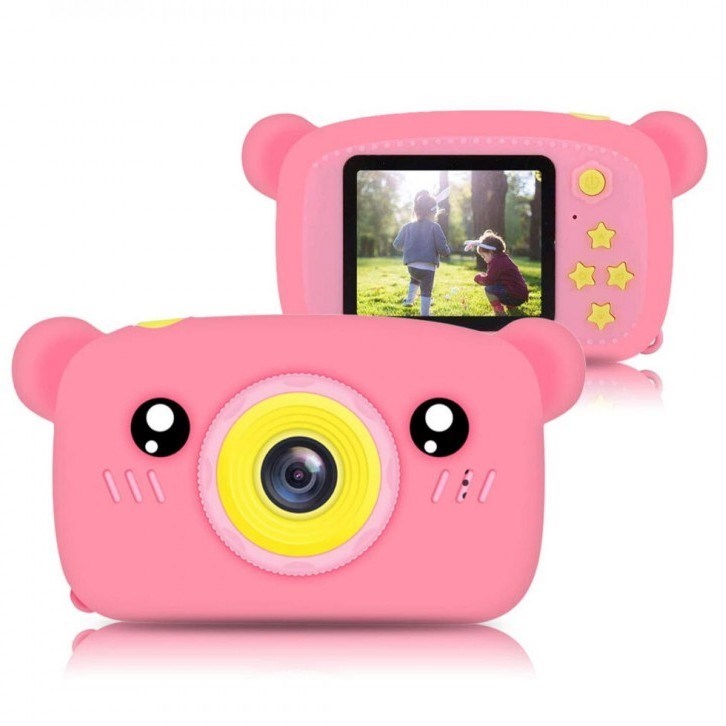 Детский цифровой фотоаппарат X500 Dual Camera Bear в чехле