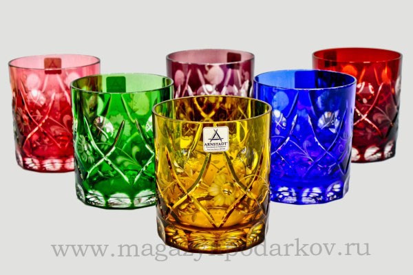 Набор 6 стаканов для виски Arnstadt Crystal Юлия