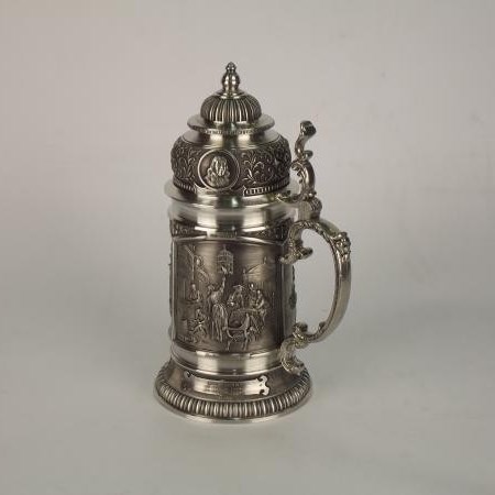 Подарочная пивная кружка из олова Meisterwerke