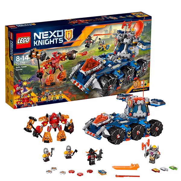 Конструктор Lego Nexo Knights Башенный тягач Акселя