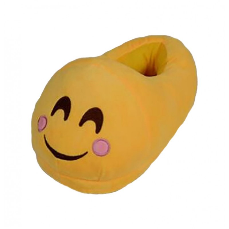 Тапочки Emoji Стесняшка. Розовые щечки