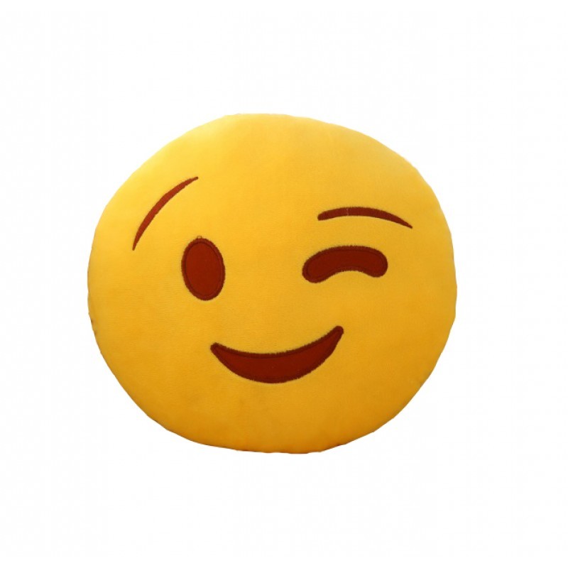 Подушка Emoji Подмигивает