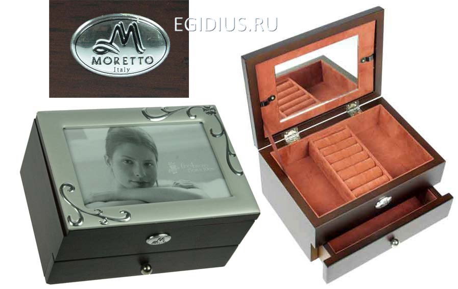 Шкатулка-фоторамка для украшений Moretto