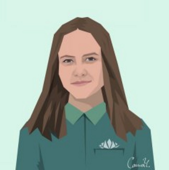 Женский примитивный портрет