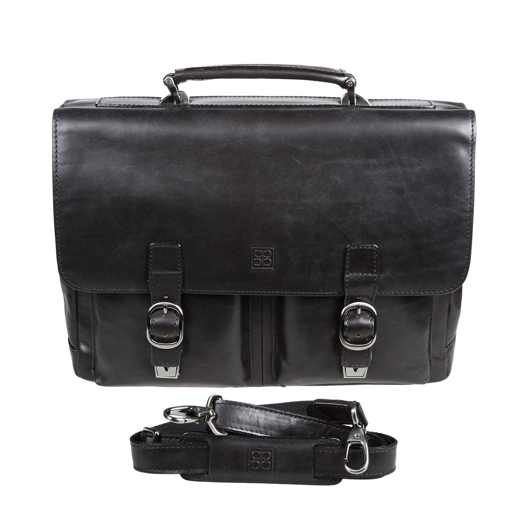 Кожаный портфель Sergio Belotti 9276 milano black