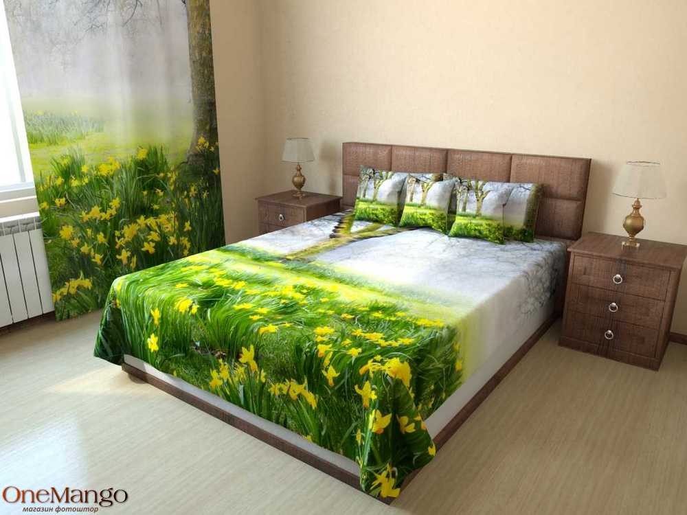 Фотопокрывало Нарциссы в лесу