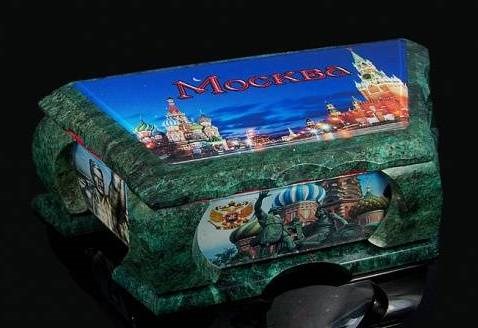 Ларец из змеевика, с иллюстрацией Москва