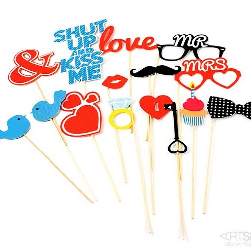 Набор из 15 элементов для вечеринки Love Booth