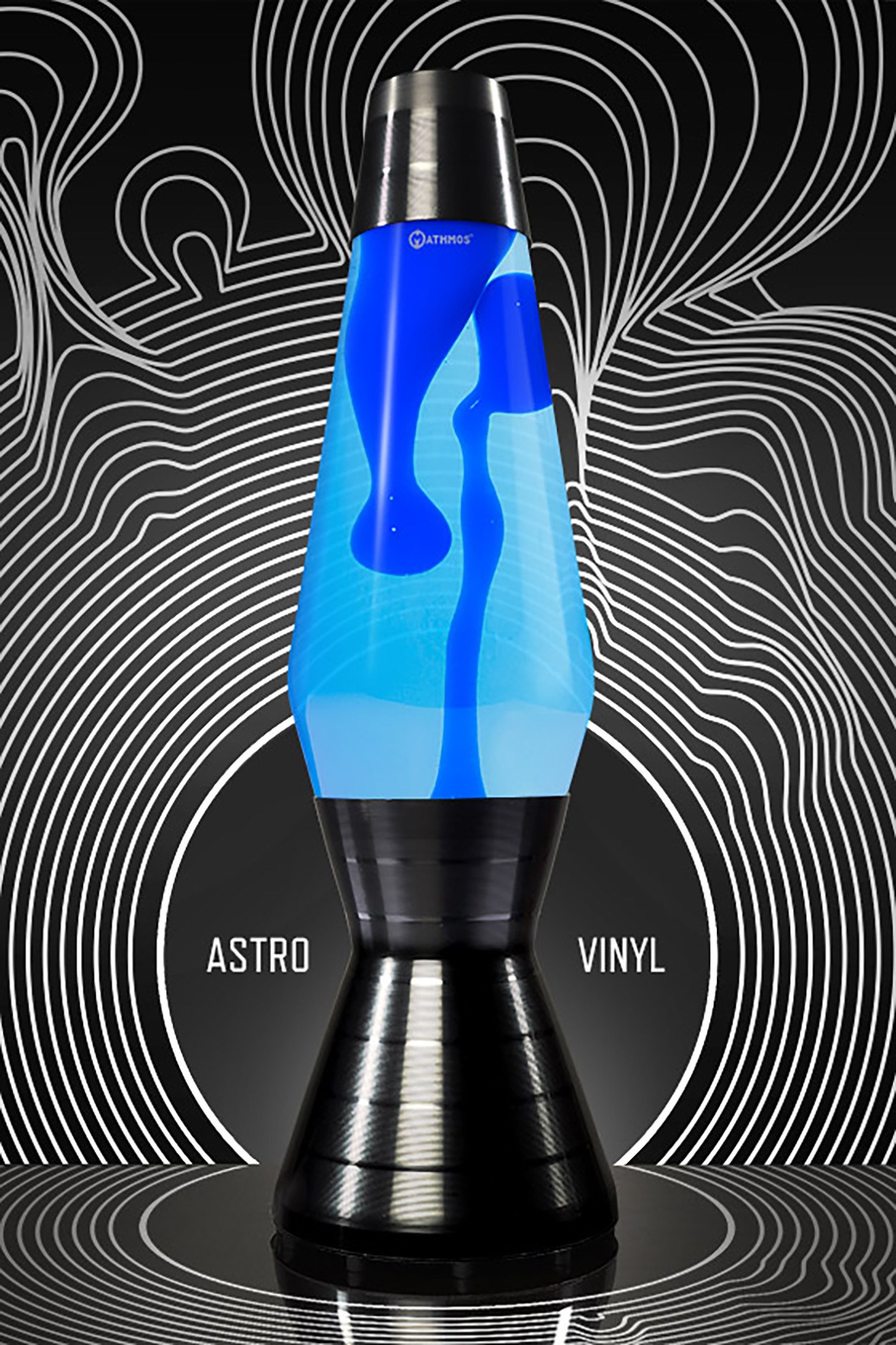 Лава-лампа Mathmos Astro Vinyl Синяя/Голубая
