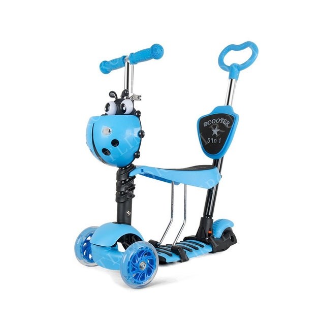 Голубой самокат Scooter 3 в 1