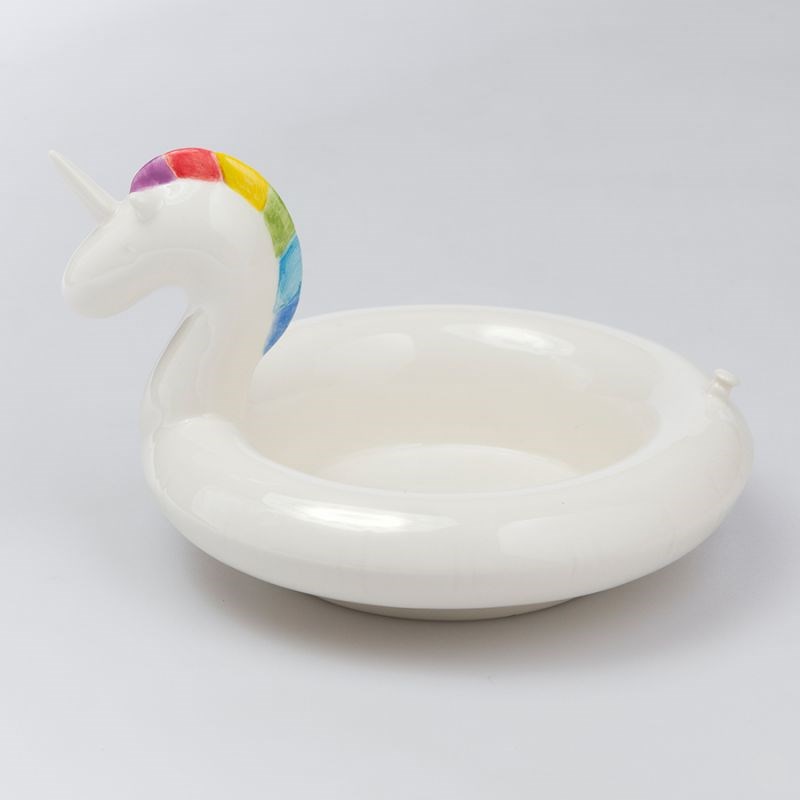 Сервировочная керамическая миска Floatie Unicorn