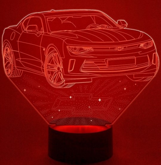 3D светильник «Автомобиль Chevrolet Camaro #2»