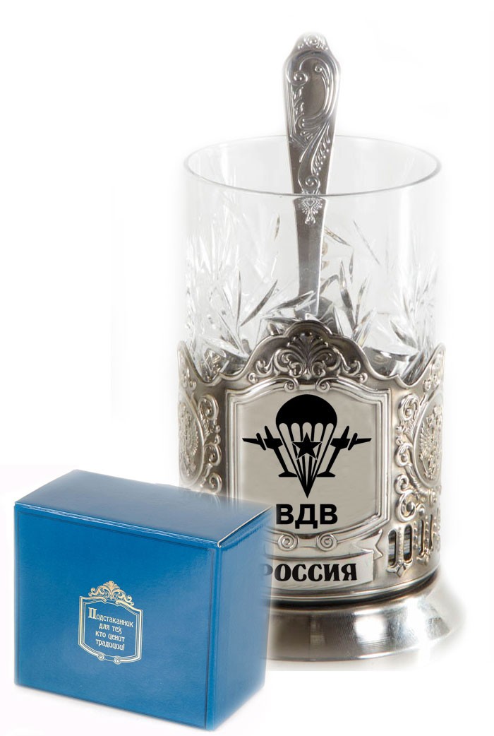 Никелированный подстаканник ВДВ