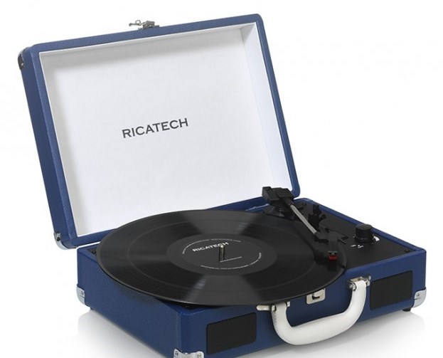 Портативный виниловый проигрыватель Ricatech Melbourne Blue