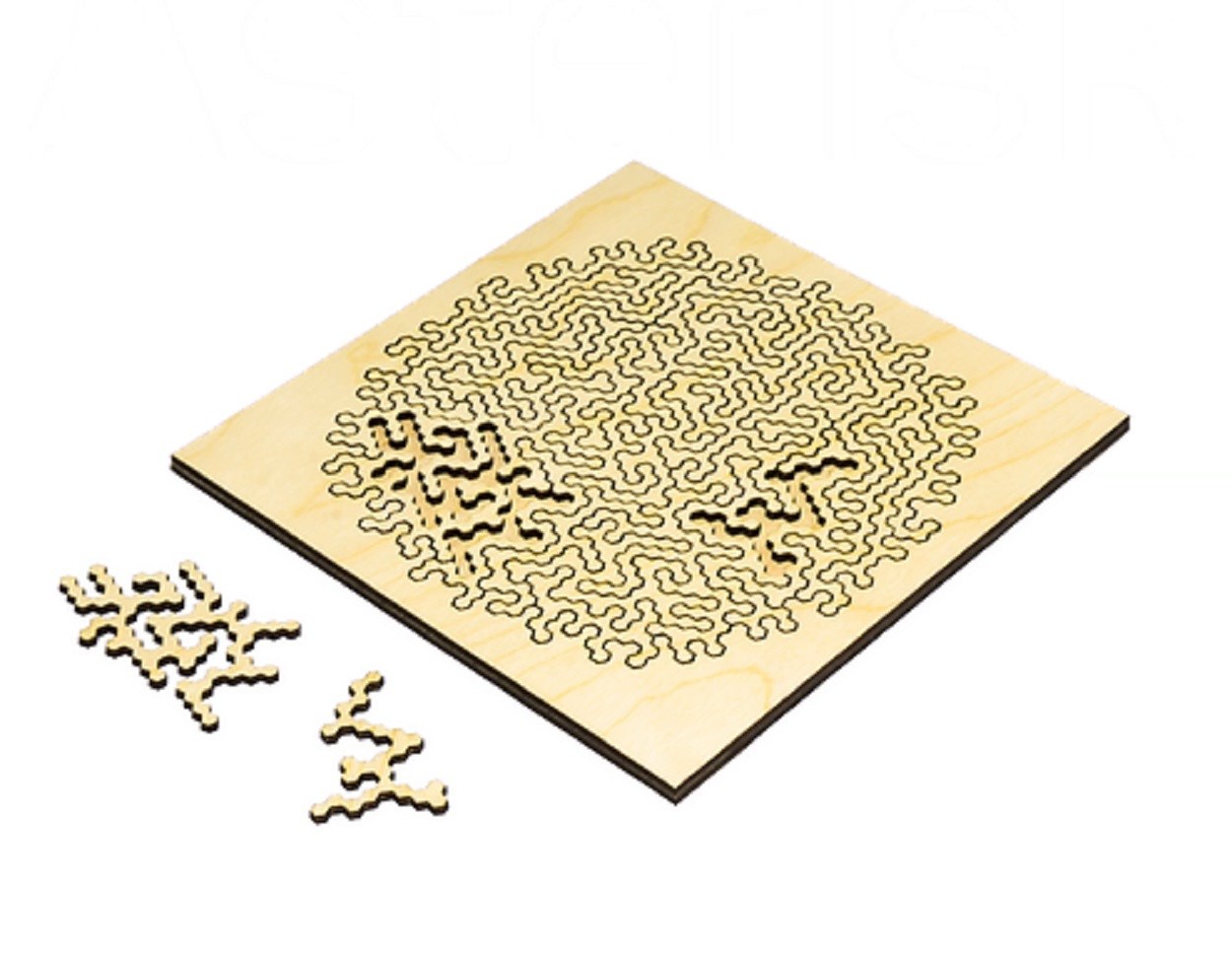 Деревянный фрактальный пазл abedyabka Puzzluki Asterisk 6030
