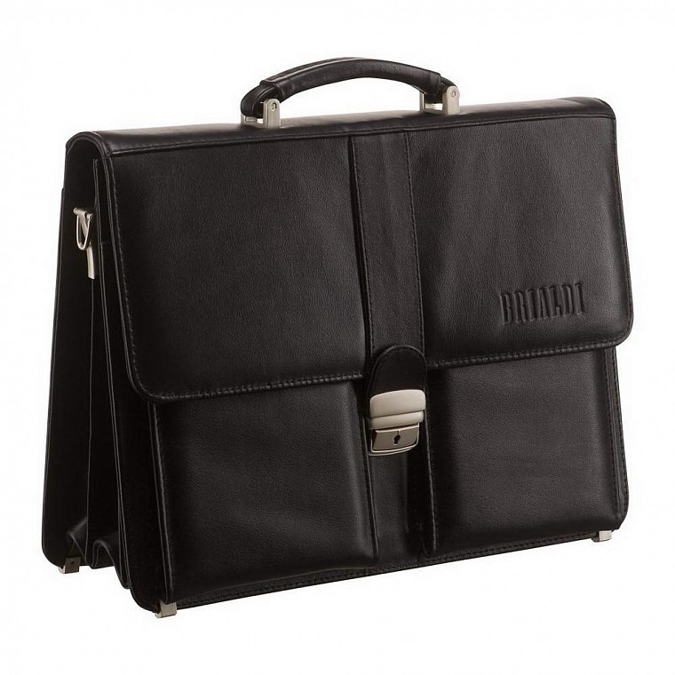 Кожаный портфель Brialdi Asti black