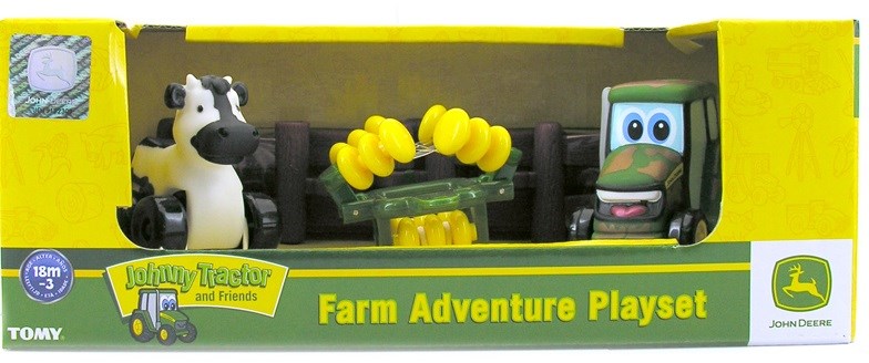 Игровой набор Tomy Приключения трактора Джонни на ферме